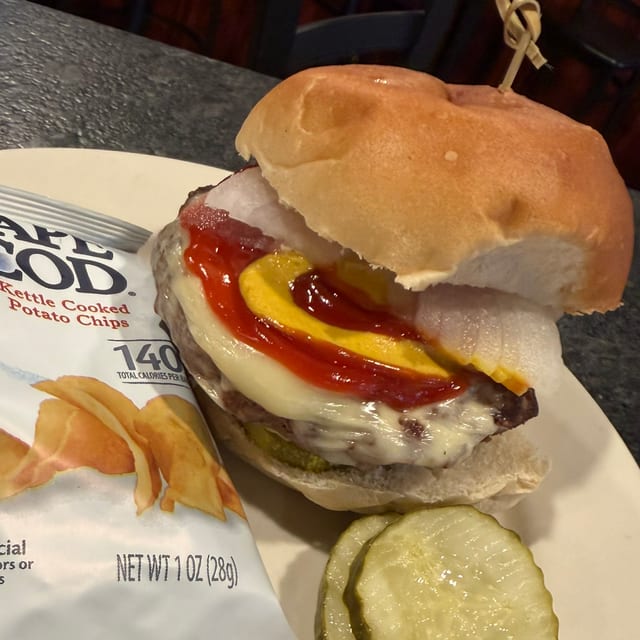 Brotherly Shove Burger.