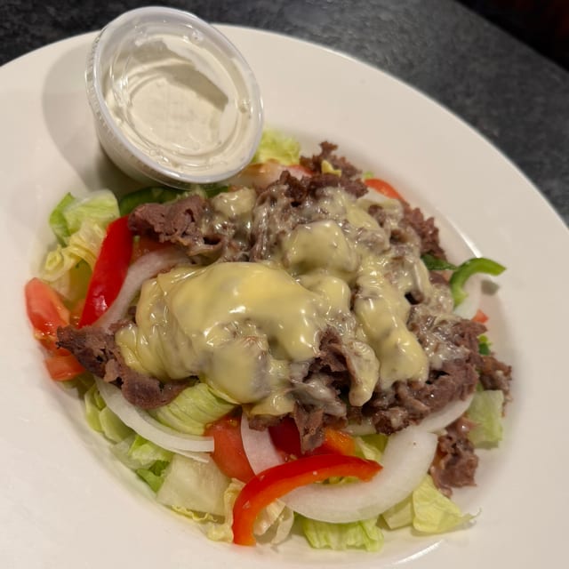 Cheesesteak salad.