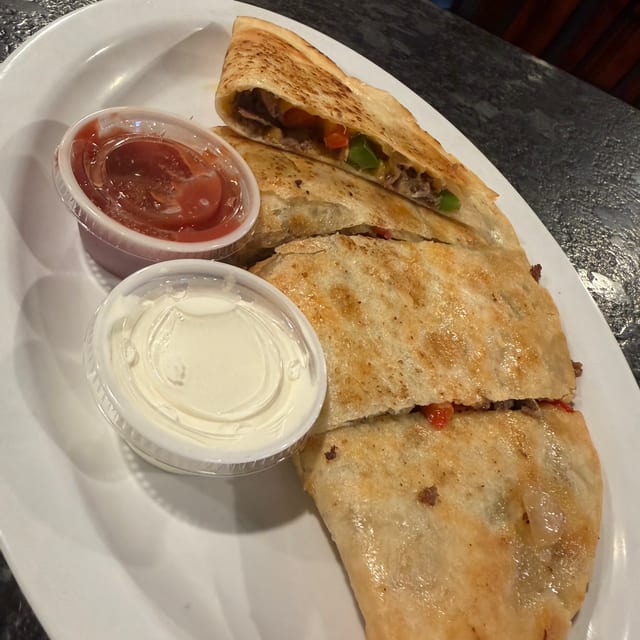 Cheesesteak Quesadilla.