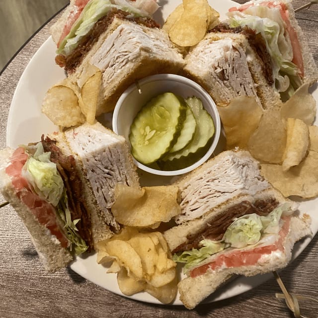 Turkey Club Sandwich.