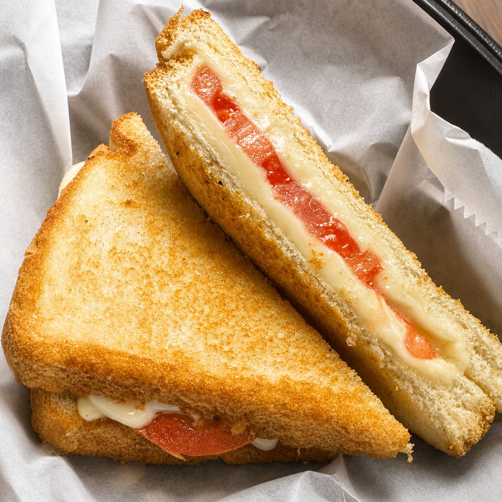 Grilled Cheese & Tomato Sandwich.