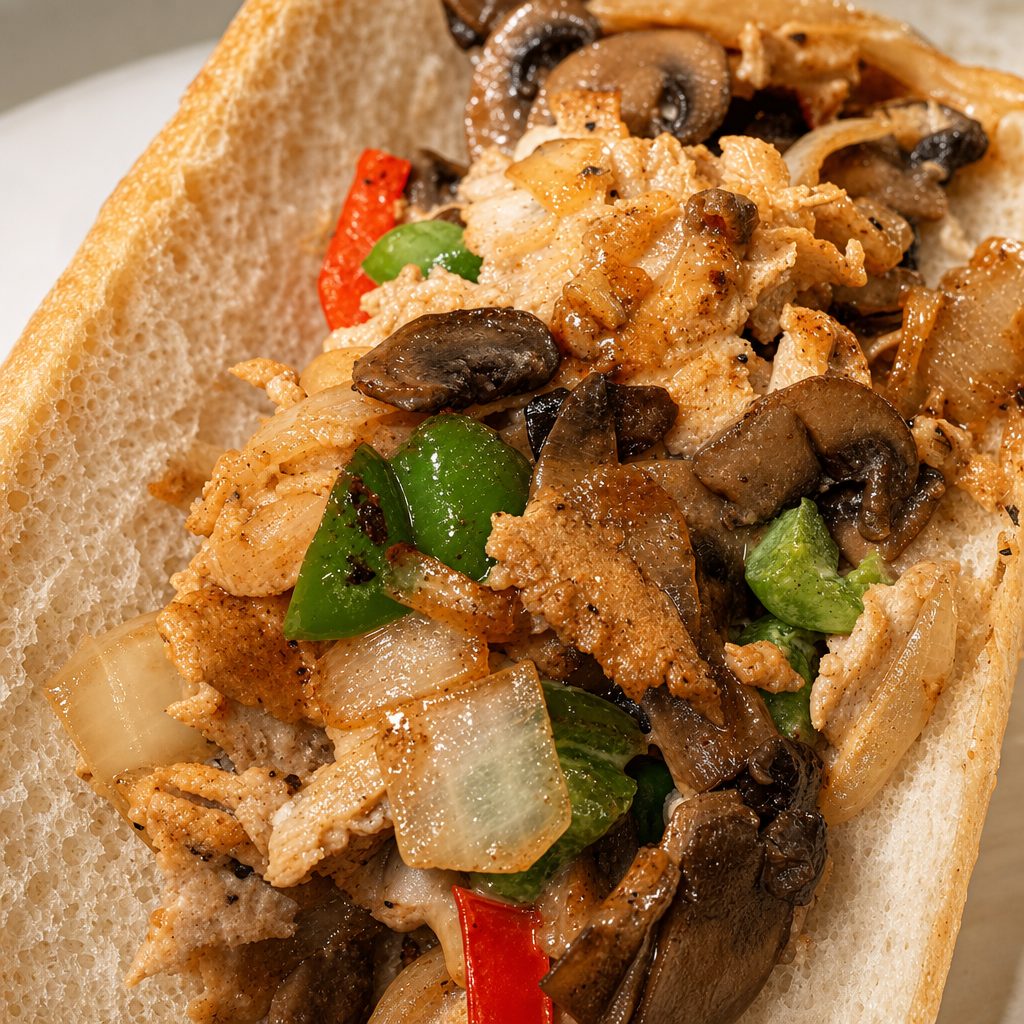 Ultimate Chicken Cheesesteak.