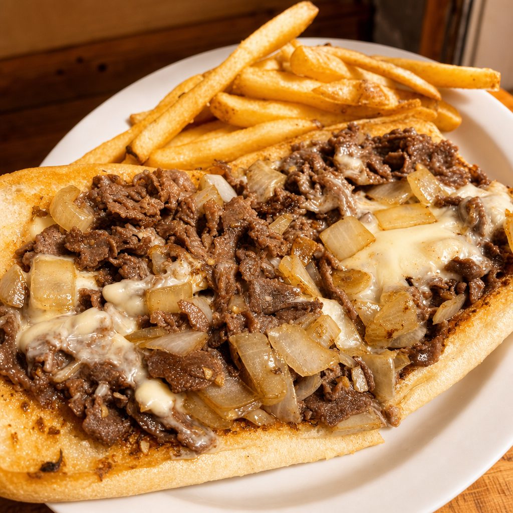Garlic Bread Cheesesteak.
